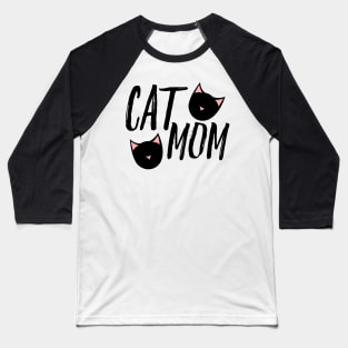 Cat Mom Baseball T-Shirt